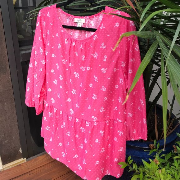 STYLE & CO | Peplum Hem Textured Top - Plus Sizes - Picture 7 of 9